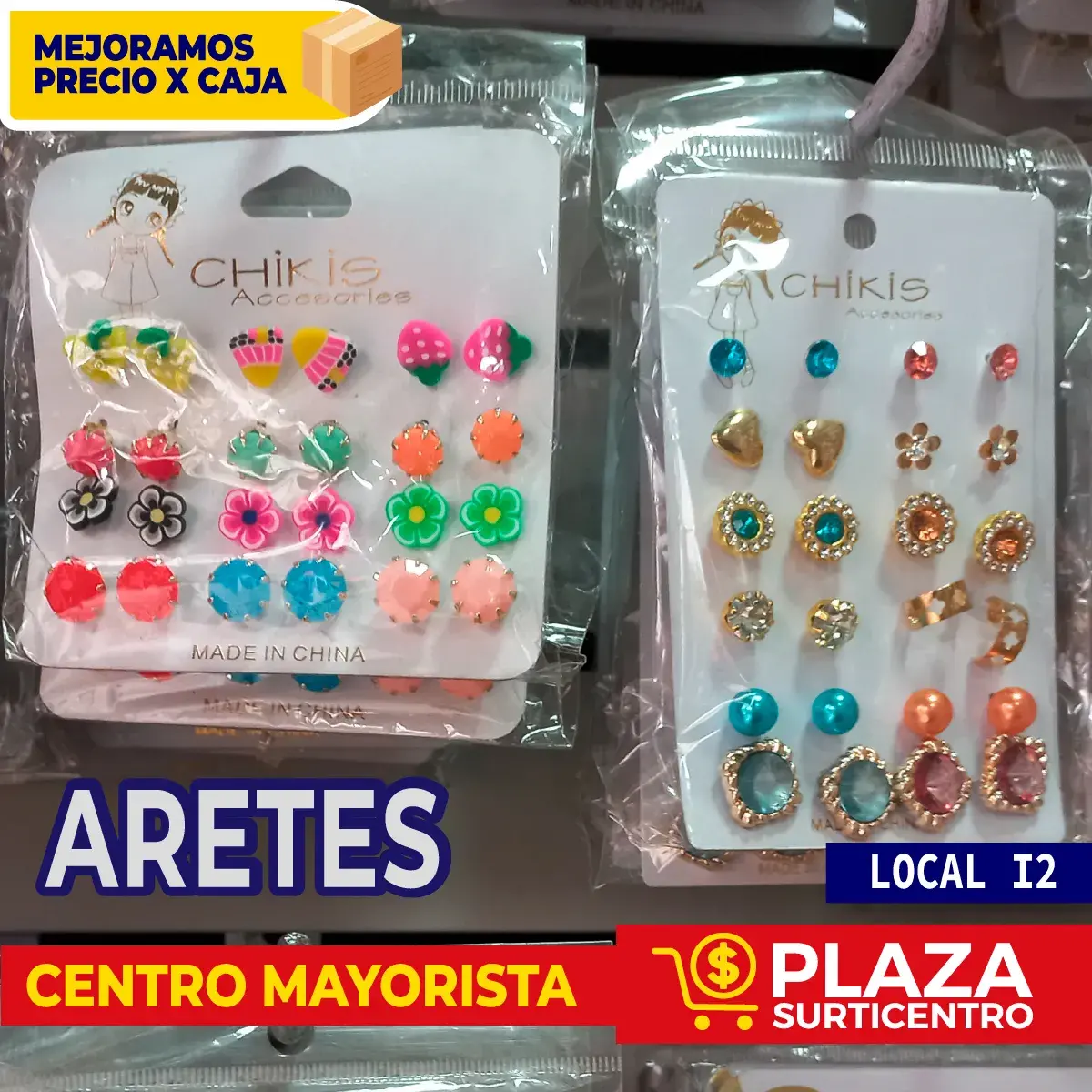 aretes plaza surticentro