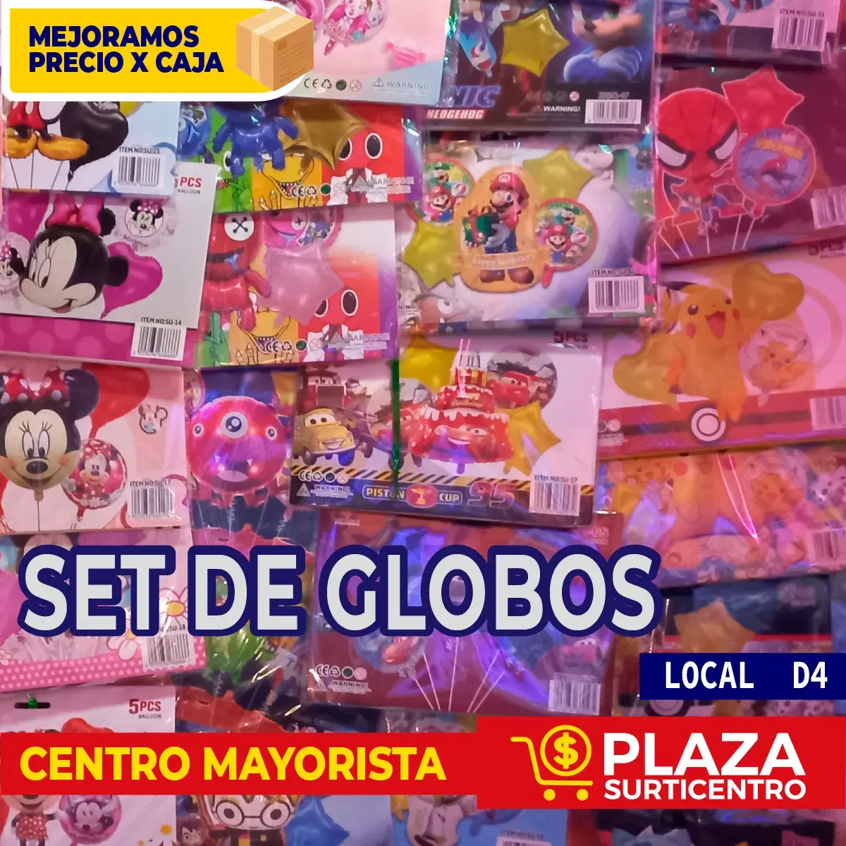 Set de globos plaza surticentro