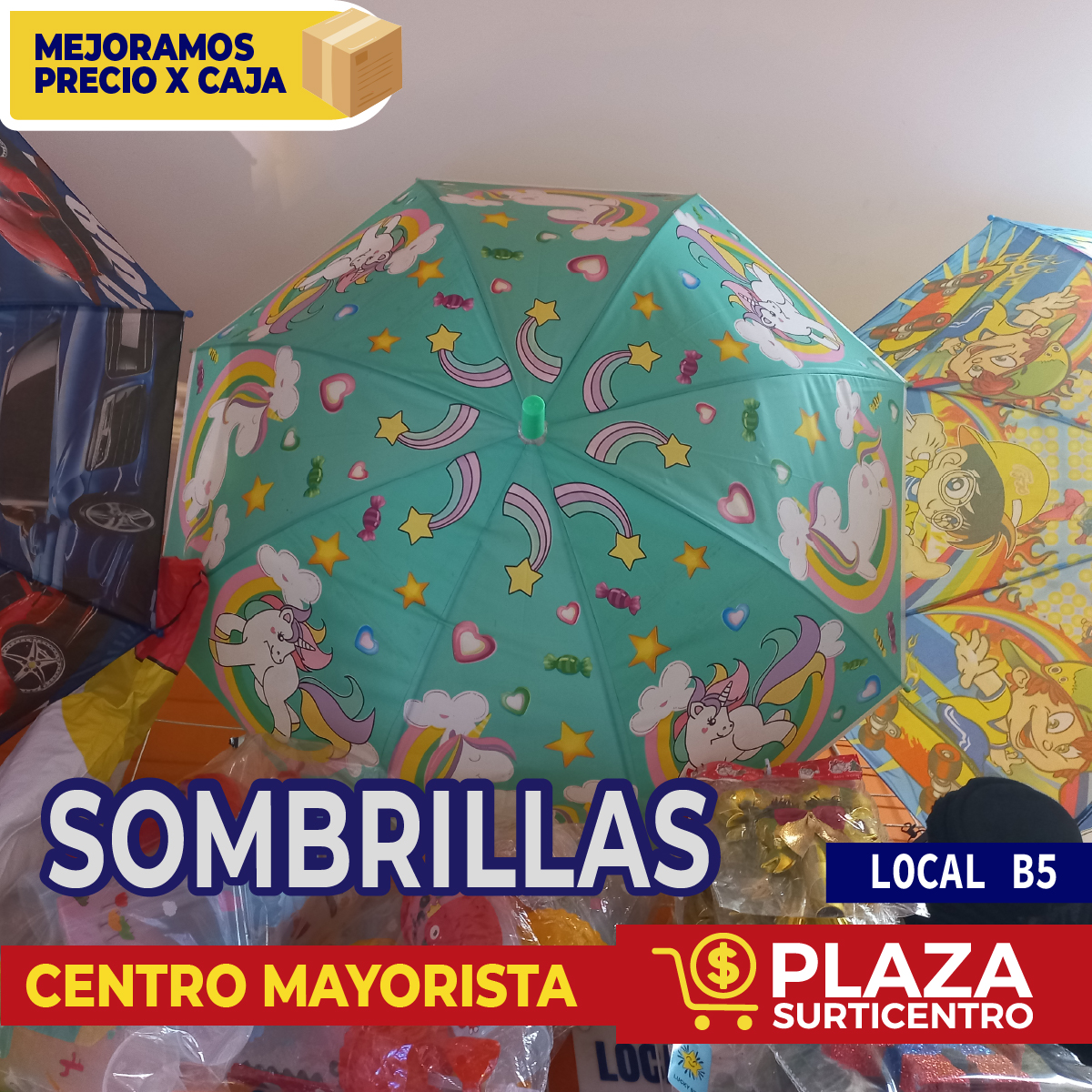 sombrillas plaza surticentro
