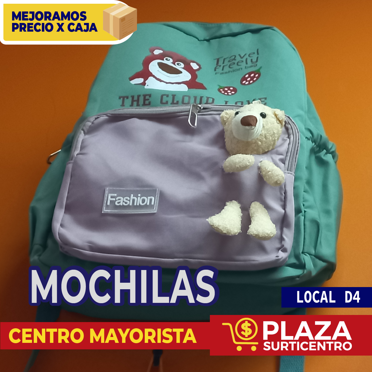 mochilas plaza surticentro